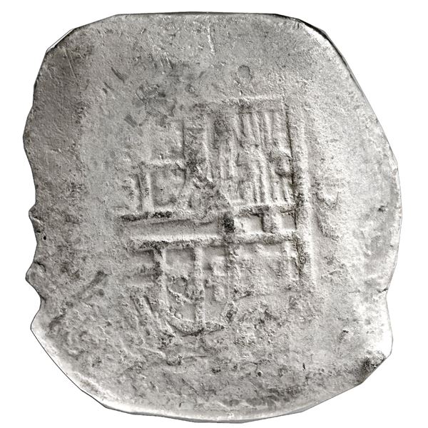MEXICO, Mexico City, cob 8 reales, Philip III, assayer not visible, NGC Shipwreck Effect (São José S