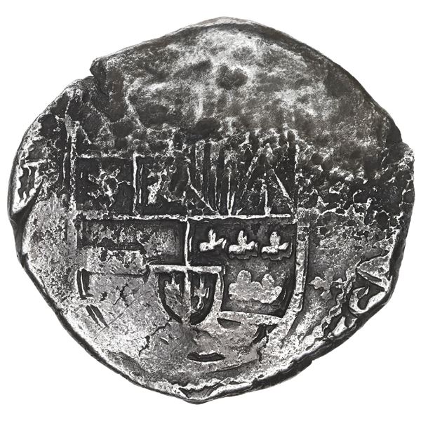 BOLIVIA, Potosí, cob 8 reales, Philip IV, assayer not visible (1630s).
