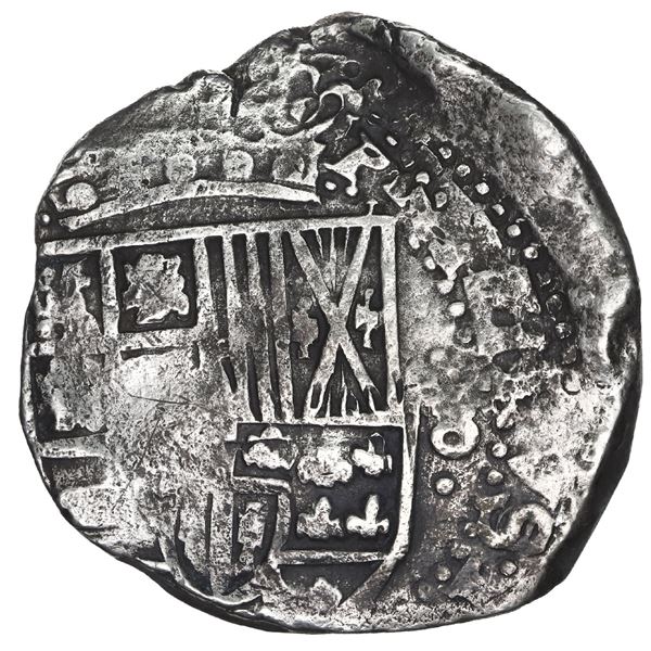 BOLIVIA, Potosí, cob 8 reales, Philip IV, assayer not visible (1630s).