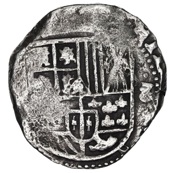 BOLIVIA, Potosí, cob 8 reales, Philip IV, assayer not visible (1630s).