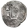 Image 2 : BOLIVIA, Potosí, cob 8 reales, (1649) O, with crowned-L countermark on cross.