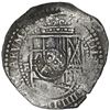 Image 1 : BOLIVIA, Potosí, cob 8 reales, 1651 E, with crowned-•F• (two dots) countermark on shield.