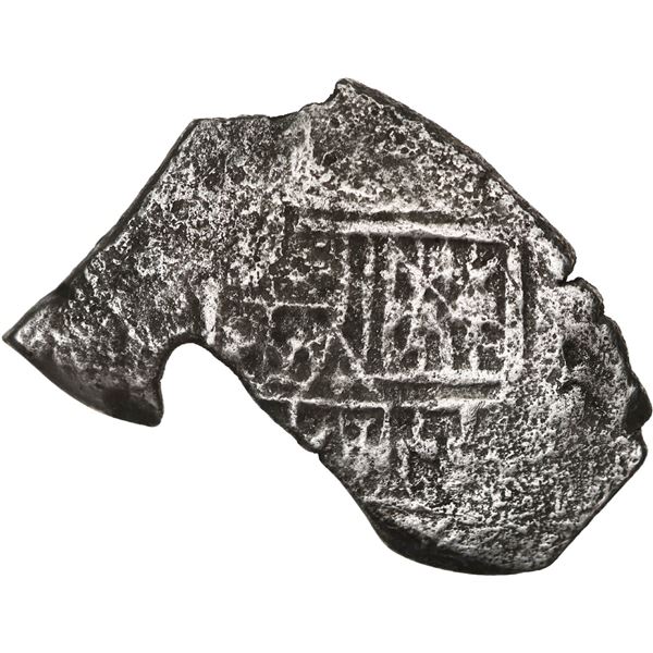 MEXICO, Mexico City, cob 4 reales, Charles II, assayer not visible.