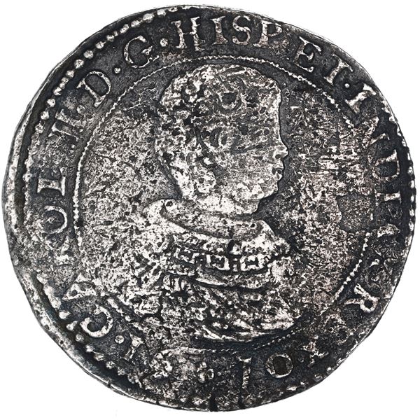 NETHERLANDS (Spanish), Brabant, Brussels mint, portrait ducatoon, Charles II, 1670.