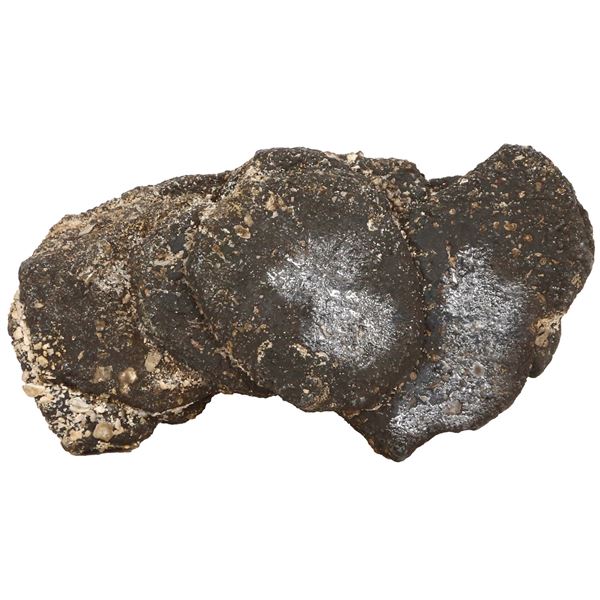 MEXICO, Mexico City, large clump of eight cob 8 reales, probably all Philip V, assayers not visible,