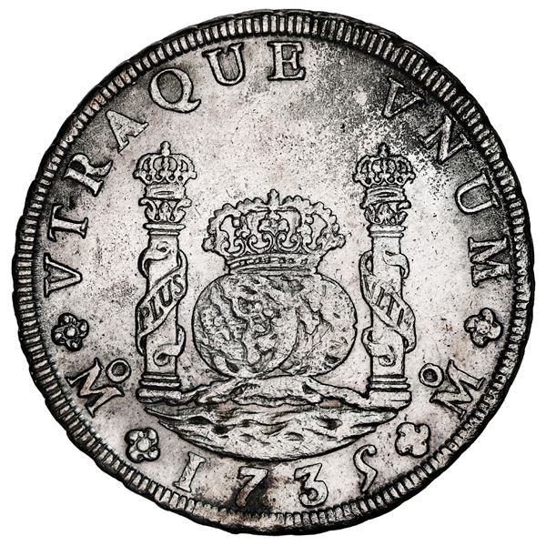 MEXICO, Mexico City, pillar 8 reales, Philip V, 1735 MF.
