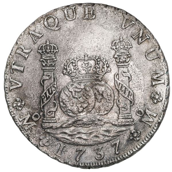 MEXICO, Mexico City, pillar 8 reales, Philip V, 1737 MF.