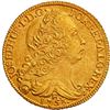 Image 1 : BRAZIL, Rio, gold 6400 reis, José I, 1753-R, NGC UNC details / saltwater damage (Shipwreck Blue Labe