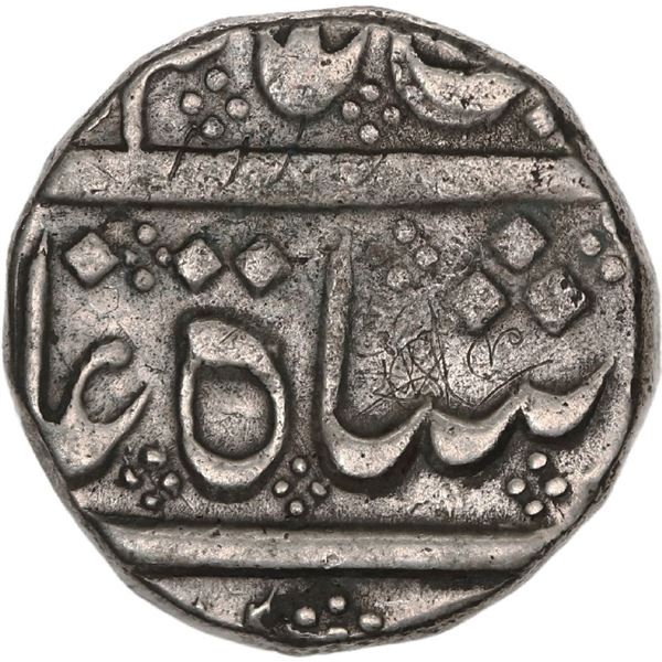 INDIA (British), Madras Presidency, Arkot mint, 1 rupee, regnal year 6 (frozen date / ca. 1759-82), 