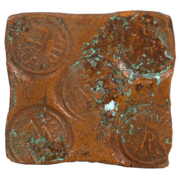 SWEDEN, Avesta mint, copper 1/2 daler "plate money", Fredrik I, 1730.