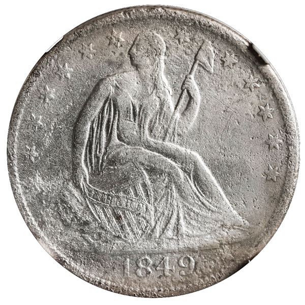 UNITED STATES, New Orleans mint, Seated Liberty half dollar, 1849-O, NGC Shipwreck Effect (SS Republ