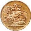 Image 2 : GREAT BRITAIN, London, England, gold sovereign, Victoria (young head), 1872, St. George type.