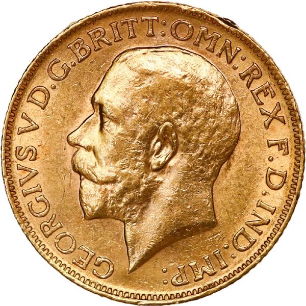 GREAT BRITAIN, London, England, gold sovereign, George V, 1912.