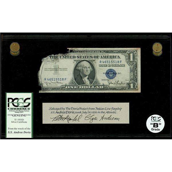 UNITED STATES, Washington, D.C., $1 silver certificate, series 1935D, serial R46515518F, Clark-Snyde