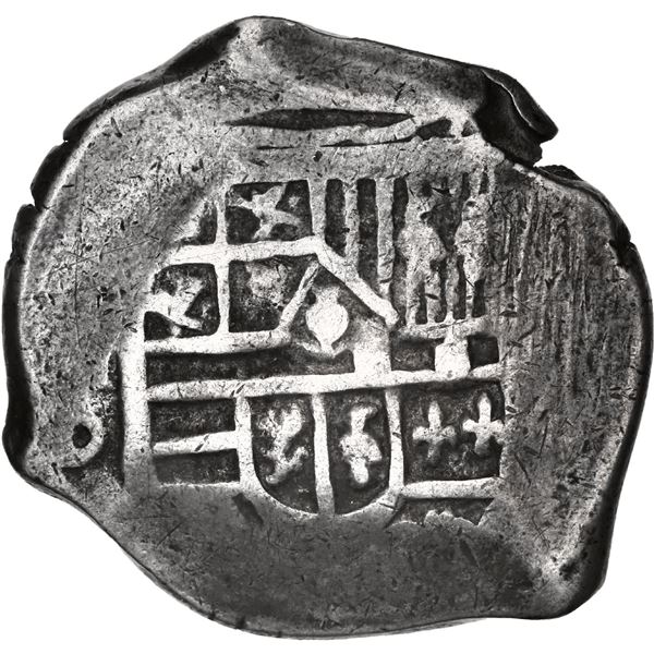 MEXICO, Mexico City, cob 8 reales, Philip III or IV, assayer D.