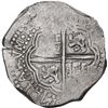Image 2 : PERU, Lima, cob 8 reales, 1659 V, mintmark L*M, •8•V to left and right, rare, ex-Woodside.