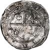 Image 2 : BOLIVIA, Potosí, cob 8 reales, Philip II, assayer B (2nd period, "Great Module").