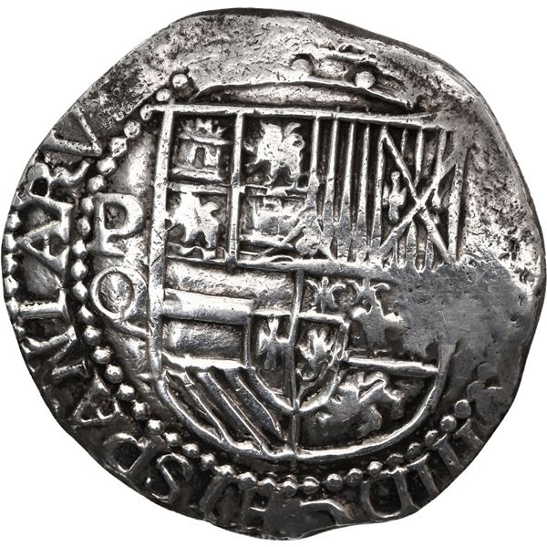 BOLIVIA, Potosí, cob 8 reales, Philip III, assayer Q, ex-Woodside.