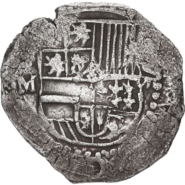 BOLIVIA, Potosí, cob 8 reales, Philip III, assayer M (pre-dated type), quadrants of cross transposed