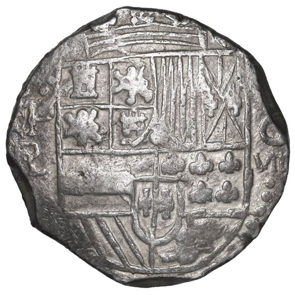 BOLIVIA, Potosí, cob 8 reales, 1618 PAL, ex-Ponte.