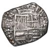 Image 1 : BOLIVIA, Potosí, cob 8 reales, 161_ T, upper half of shield transposed, ex-Ponte, ex-Sellschopp (Pla