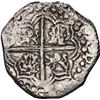 Image 2 : BOLIVIA, Potosí, cob 8 reales, Philip III, assayer T, upper half of shield and quadrants of cross tr