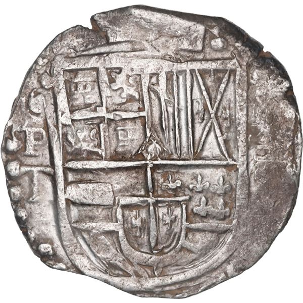 BOLIVIA, Potosí, cob 8 reales, (1629) T, denomination •8•, heavy-dot borders.