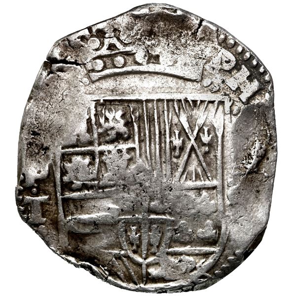 BOLIVIA, Potosí, cob 8 reales, 1634 T, ex-Ponte.