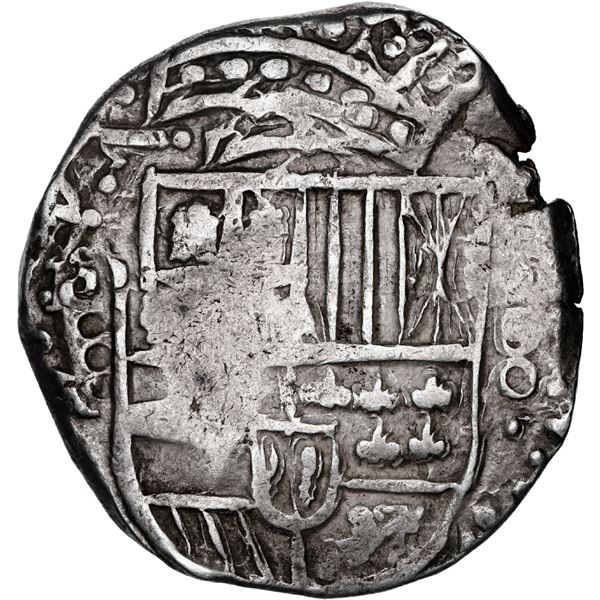 BOLIVIA, Potosí, cob 8 reales, 1643 TR, rare, ex-Ponte.