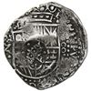 Image 1 : BOLIVIA, Potosí, cob 8 reales, 1649 Z, with crowned-•F• (four dots) countermark on shield, ex-Capita