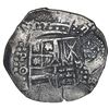 Image 1 : BOLIVIA, Potosí, cob 8 reales, 1649 O, with crowned-script-Z countermark on shield (very rare), ex-C