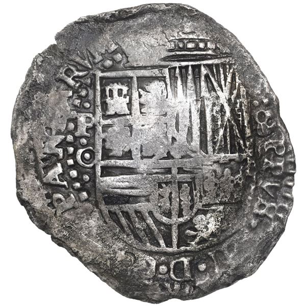 BOLIVIA, Potosí, cob 8 reales, 1650 O, with crowned-O countermark on cross, ex-Ponte, Mastalir Plate