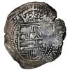 Image 1 : BOLIVIA, Potosí, cob 8 reales, 1650 O, with crowned-T countermark (rare) on cross, ex-Maravillas, ex