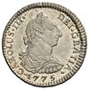 Image 1 : BOLIVIA, Potosí, bust 1 real, Charles III, 1775 JR, NGC AU 58.