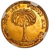 Image 2 : BOLIVIA, Potosí, gold 1 scudo monetary medal, 1839, NGC UNC details / rev scratched, ex-Brown.