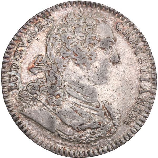 CANADA, Franco-American (Seven Years War), jeton, Louis XV, 1754, beavers, no signature, ex-Adams, e