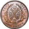 Image 2 : CANADA, Lower Canada, Montreal, City Bank, copper "habitant" 2 sous / 1 penny token, 1837, large gro