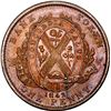 Image 2 : CANADA, Province of Canada, Montreal, Bank of Montreal, copper "front view" 1 penny token, 1842, ex-