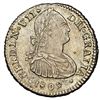 Image 1 : CHILE, Santiago, bust 1 real, Ferdinand VII transitional (bust of Charles IV, legend FERDIN . VII ov