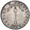 Image 2 : CHILE, Santiago, "volcano" peso, 1822 FI, NGC XF 45.