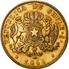 Image 2 : CHILE, Santiago, gold 8 escudos, 1844 IJ, SETIEMBRE on edge.