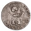 Image 2 : COSTA RICA, 2 reales, female head / ceiba tree double countermark (Type III, 1845) on a Catalonia (T