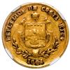 Image 1 : COSTA RICA, San José, gold 1 peso, 1864 GW, NGC XF 45.