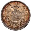 Image 2 : GUATEMALA, Guatemala City, 1 peso, "1/2 real" counterstamp of 1894 on a Santiago, Chile, 1 peso, 188