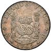 Image 1 : MEXICO, Mexico City, pillar 8 reales, Charles III, 1765 MF, NGC AU 55.