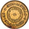 Image 2 : PUERTO RICO, Juana Díaz, brass 2 almudes token, E. Franceschi y Cía (late 1800s/early 1900s).