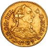 Image 1 : SPAIN, Madrid, gold bust 1/2 escudo, Charles III, 1787 DV.