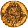 Image 2 : SPAIN, Madrid, gold bust 1/2 escudo, Charles III, 1787 DV.