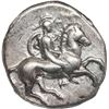 Image 1 : ANCIENT GREEK, Calabria, Taras, AR didrachm, 380-340 BC, "boy on dolphin", NGC Choice VF.
