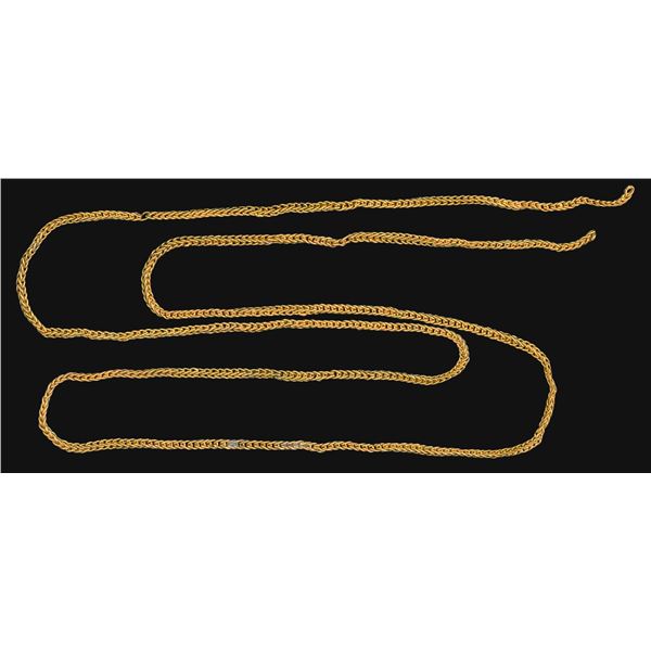 Gold chain, 30 grams, 30-1/2 inches, ex-1715 Fleet.